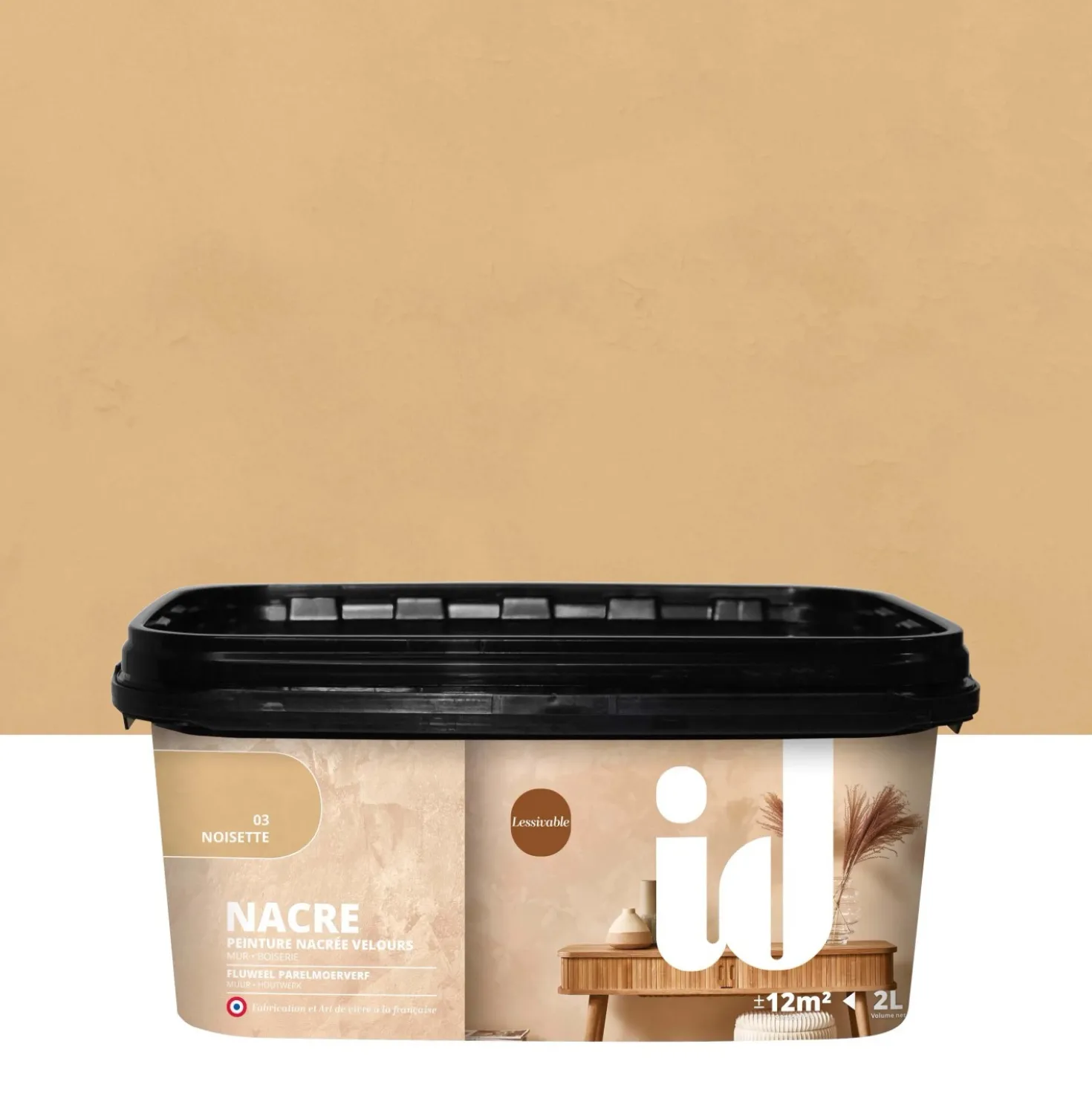 Pittura madreperlata e chick Nocciola 2 l