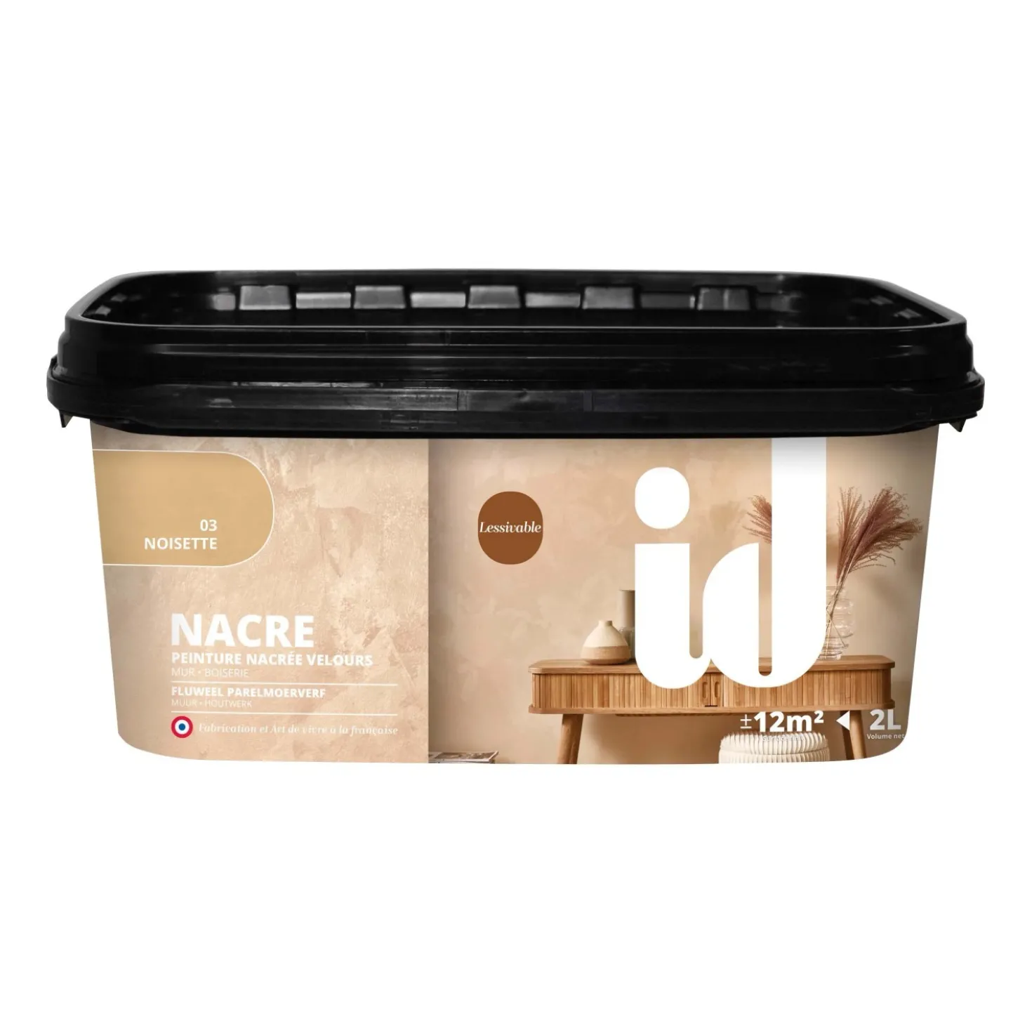 Pittura madreperlata e chick Nocciola 2 l
