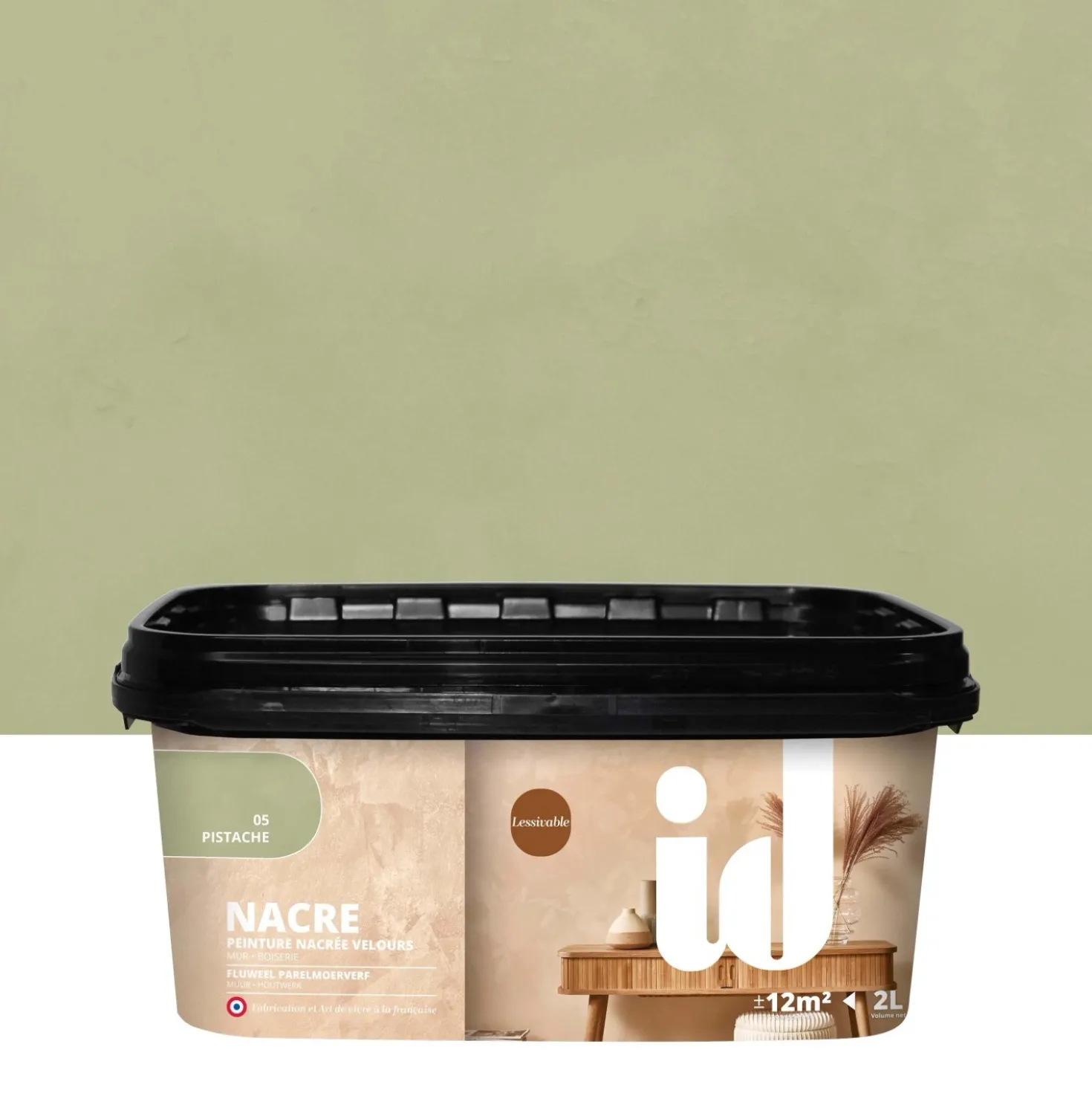 Pittura madreperlata e chick Pistacchio 2 l