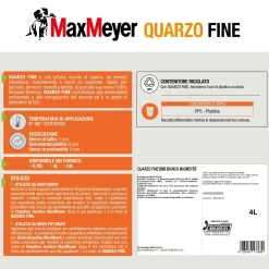 Pittura murale per esterno MaxMeyer Quarzo Fine bianco 4 lt