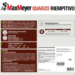 Pittura per esterno traspirante MaxMeyer Quarzo Riempitivo bianco 14 l