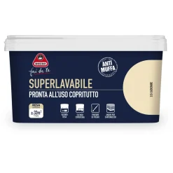 Pittura per interni antimuffa Boero Superlavabile cachemire 2,5 l