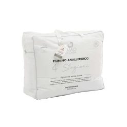 Piumino 4 stagioni matrimoniale bianco