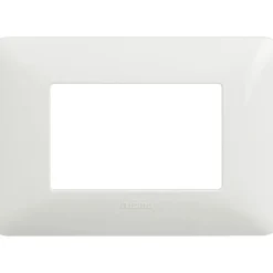 Placca BTicino Matix 3 moduli 84x120 mm bianco
