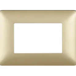 Placca BTicino Matix 3 moduli 84x120 mm gold