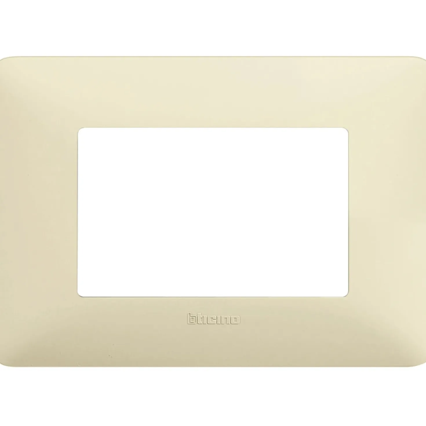 Placca BTicino Matix 3 moduli 84x120 mm avorio
