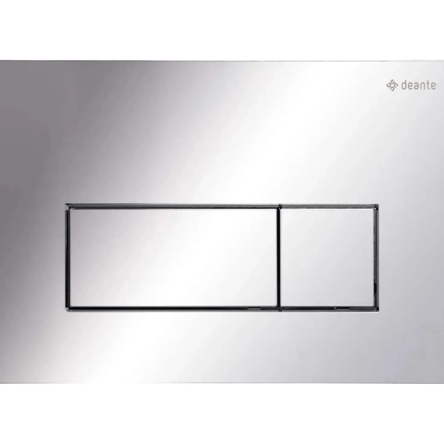 Placca di comando doppio scarico Idrostile slim 165x247 mm cromo lucido