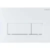 Placca di comando doppio scarico Idrostile slim 165x247 mm bianco opaco
