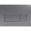 Placca di comando doppio scarico Idrostile slim 165x247 mm titanio opaco