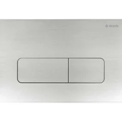 Placca di comando doppio scarico Idrostile slim 165x247 mm acciaio spazzolato