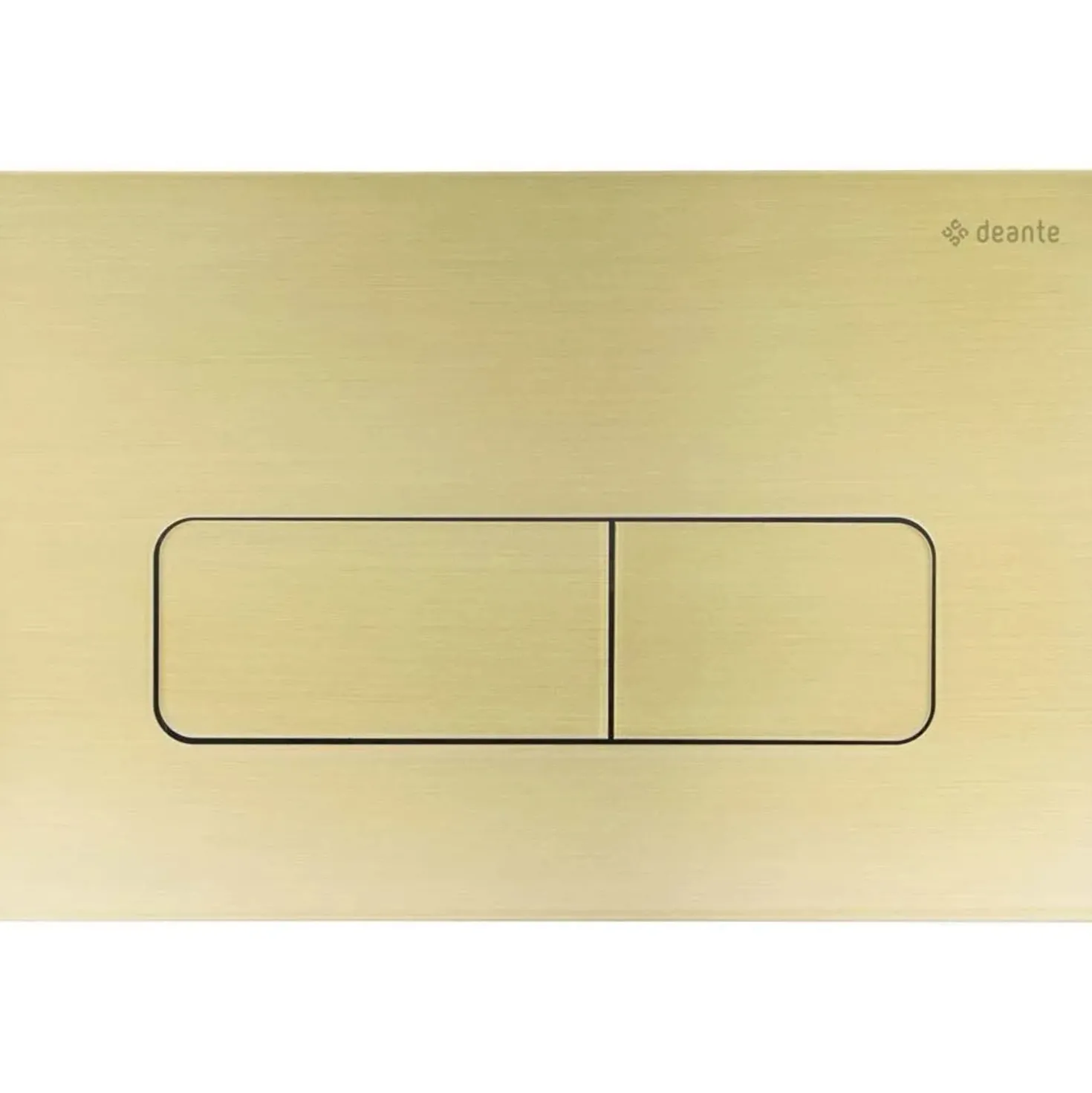 Placca di comando doppio scarico Idrostile slim 165x247 mm oro spazzolato