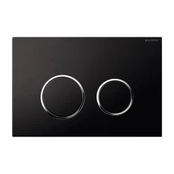 Placca di comando Sigma 20 nero/cromo