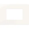 Placca Plana Up 3 moduli bianco
