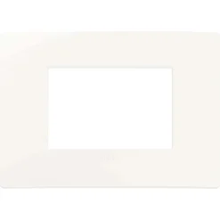 Placca Plana Up 3 moduli bianco