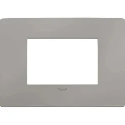 Placca Plana Up 3 moduli grigio cemento