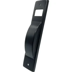 Placca tapparella semincasso in acciaio inox 6 m nera