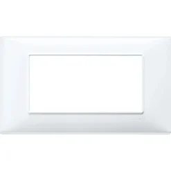 Placca Vimar Plana 4 moduli bianco