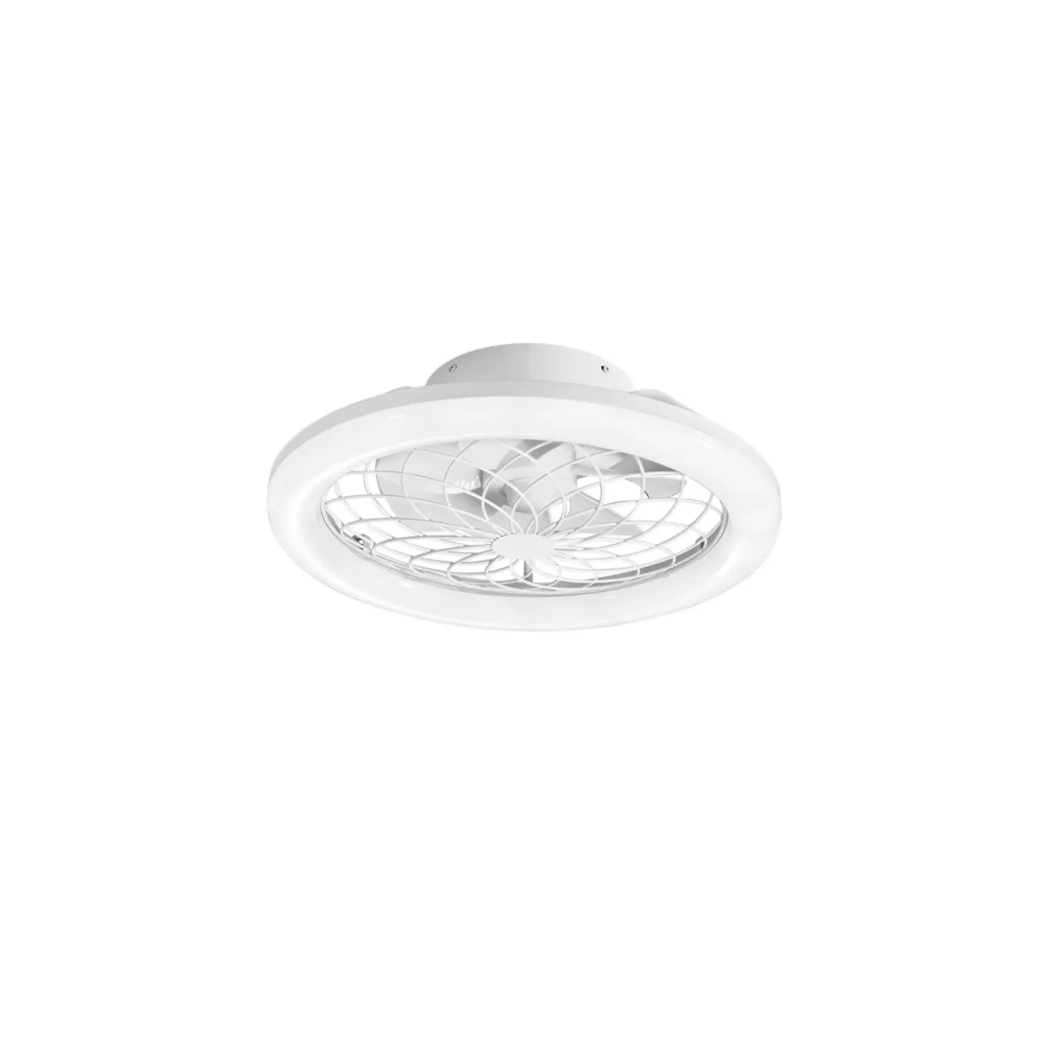 Plafoniera con ventilatore Etesia dimmerabile 5500 lm CCT 40W bianco