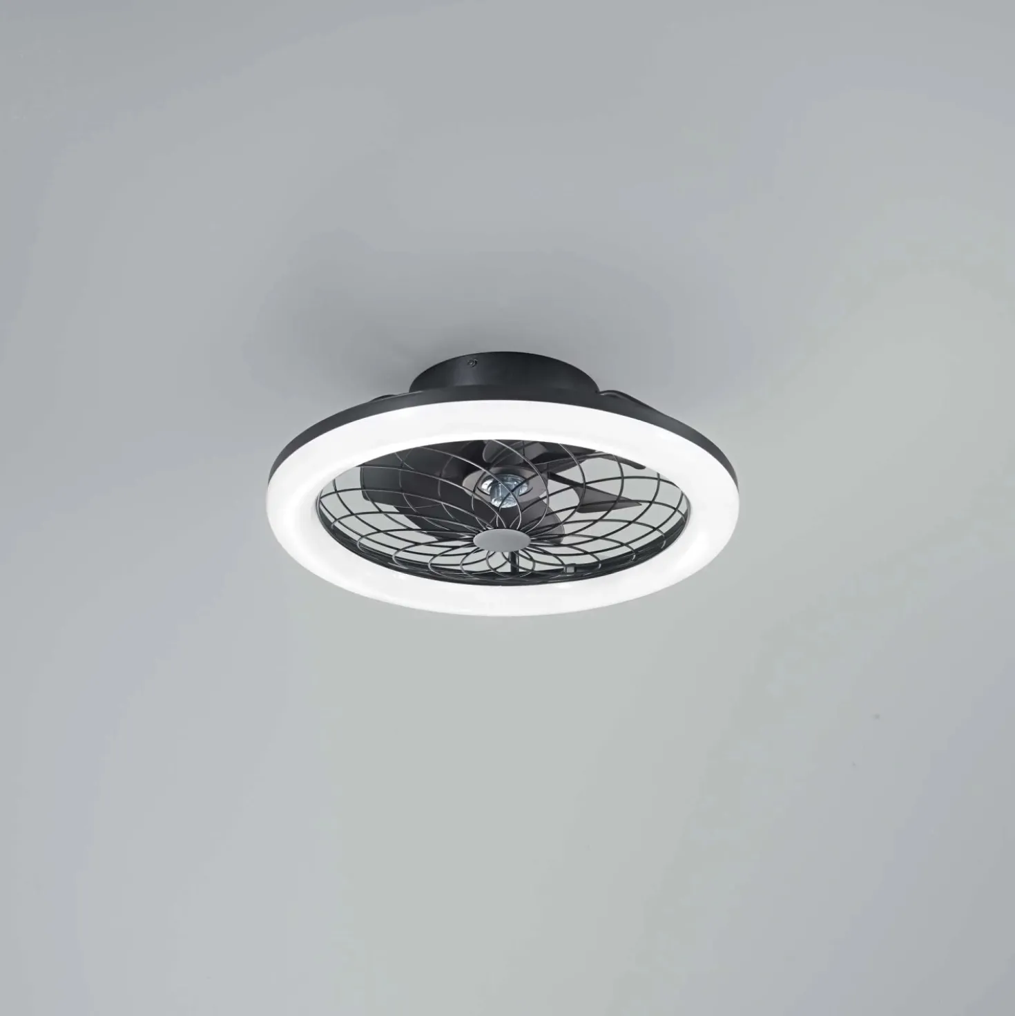Plafoniera con ventilatore Etesia dimmerabile 5500 lm CCT 40W nero