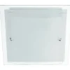 Plafoniera Dritta curva 30x30x9 cm bianco