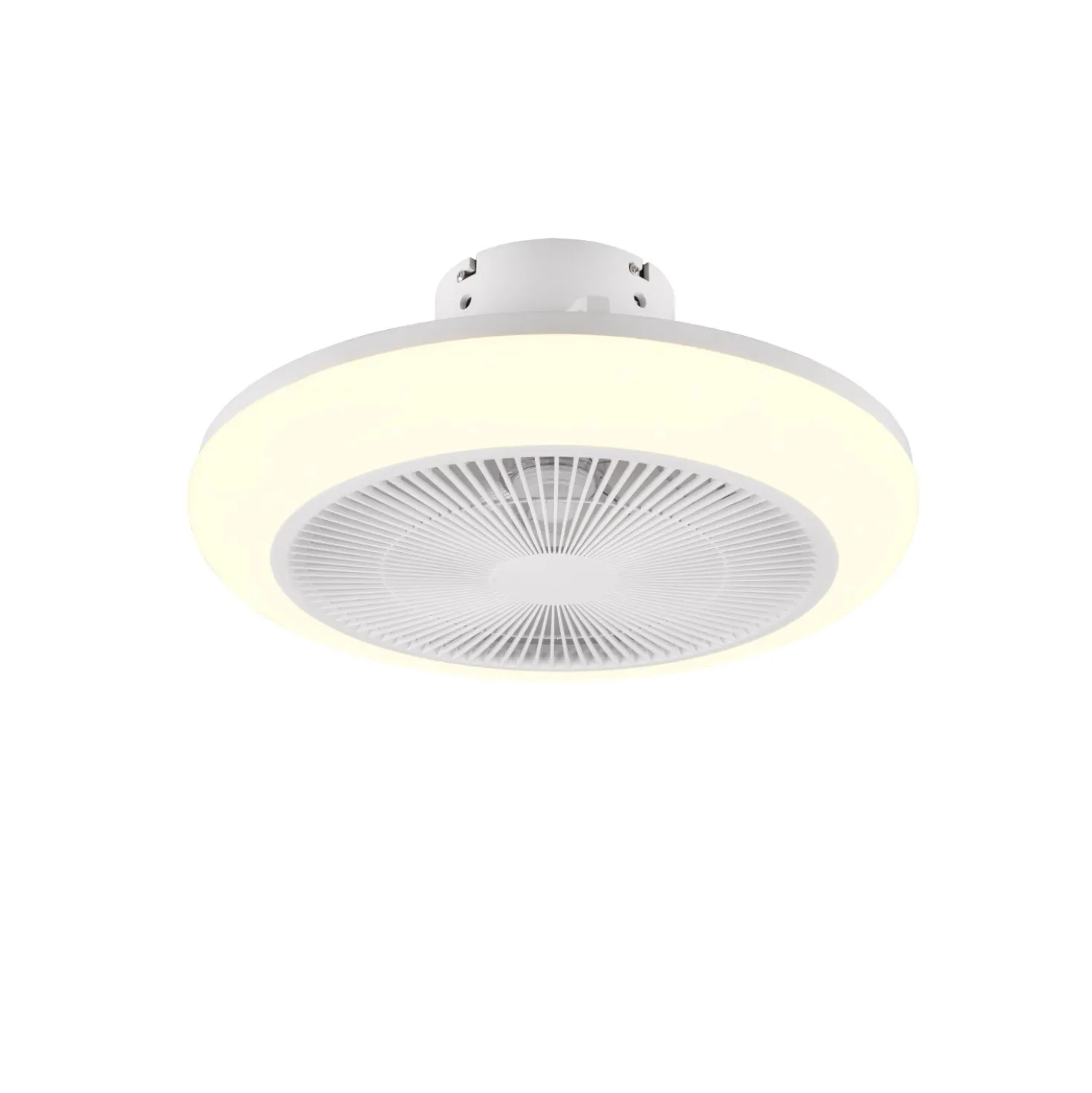 Plafoniera LED con ventilatore cielo stellato Mjolby Ø 45 cm