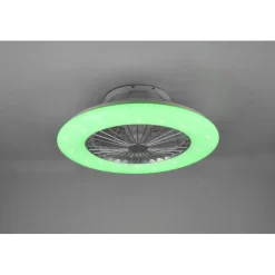 Plafoniera LED con ventilatore Stralsund RGB Ø 50 cm