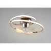 Plafoniera LED con ventilatore Umea cromo Ø 50 cm