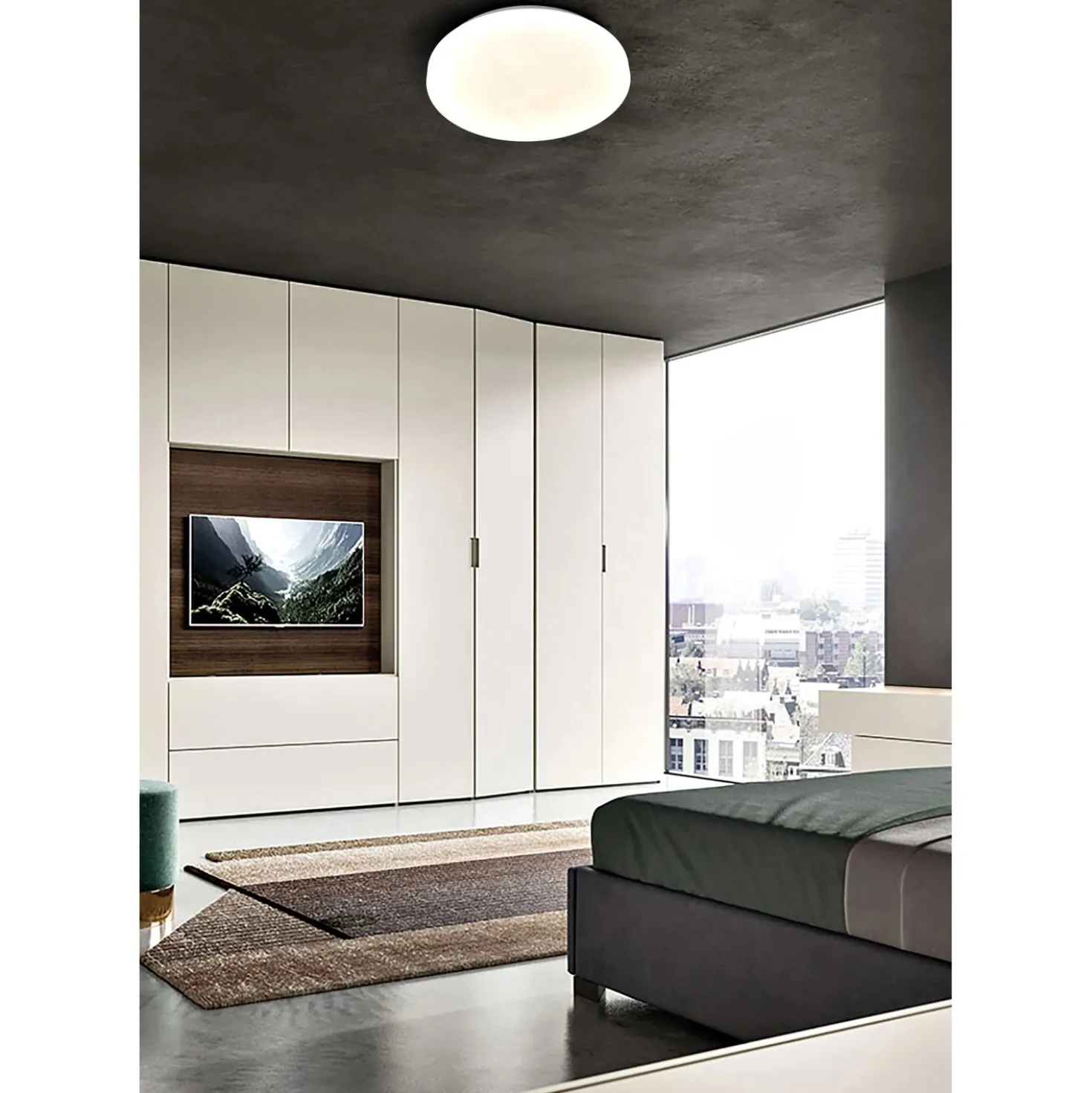 Plafoniera LED Dora 2700 lm bianco neutro Ø 38 cm