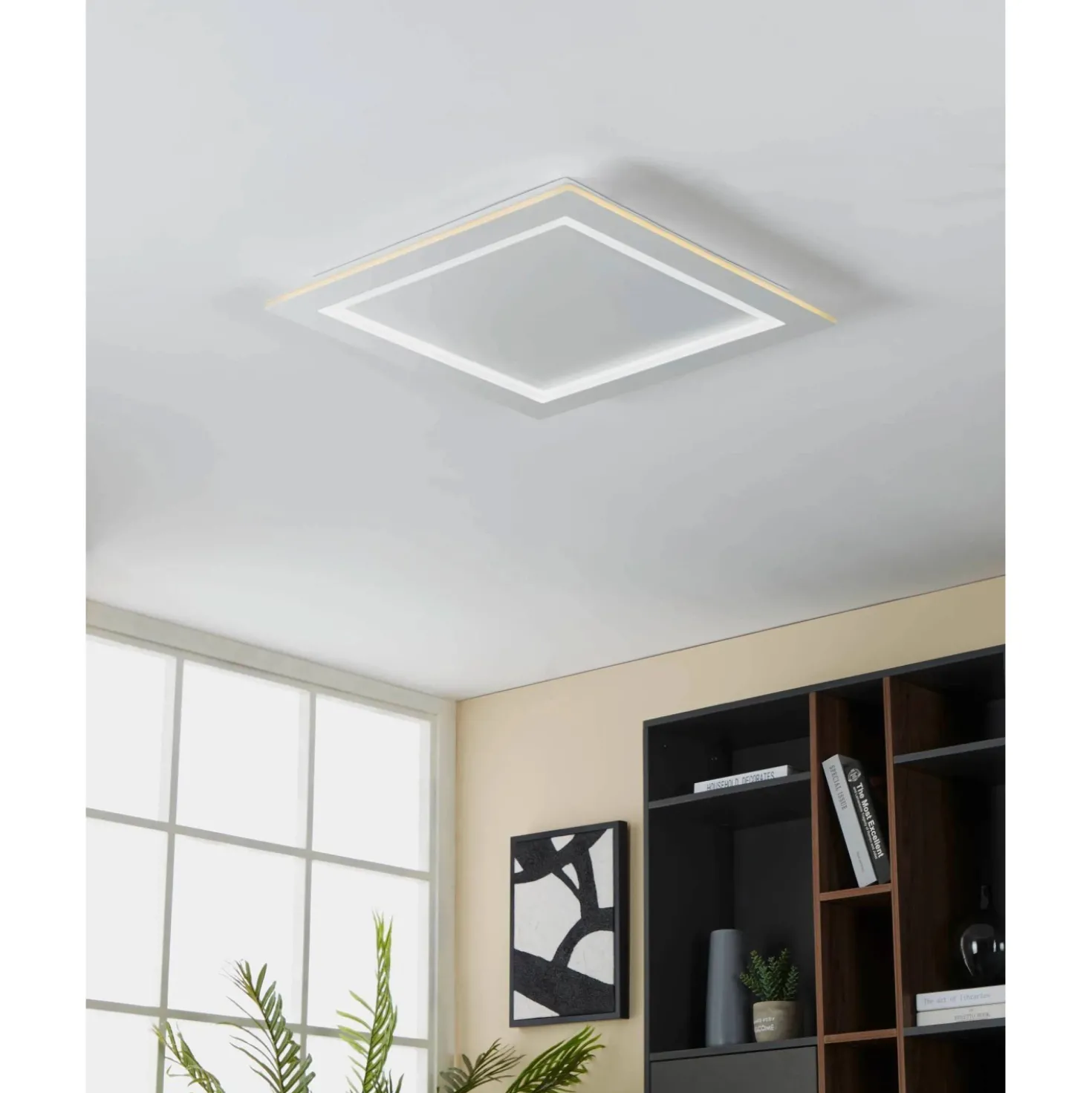 Plafoniera LED Eglo Smart Home Padrogiano-Z 35,5 W 4800 lm 2765 K 59,5x59,5 cm
