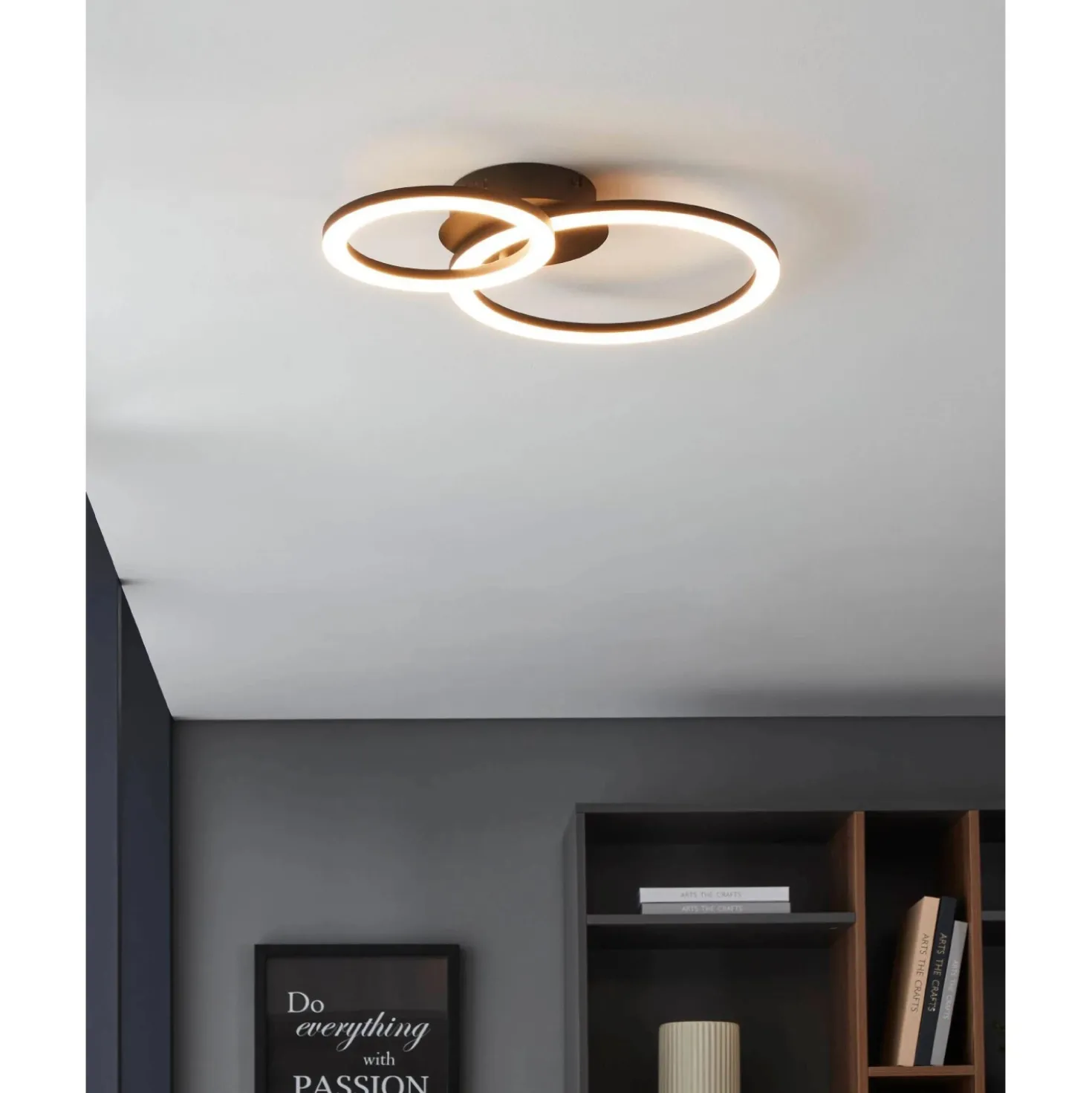 Plafoniera LED Eglo Smart Home Parrapos-Z 15 W 2100 lm 3545 K 44,5x30 cm