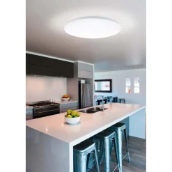 Plafoniera LED Giron 6400 lm bianco caldo Ø 76 x 8,5 cm bianco