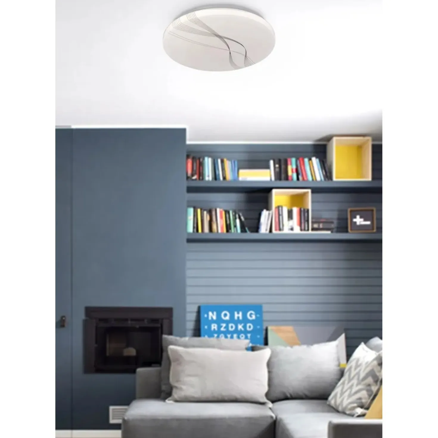 Plafoniera LED Mila 4200 lm bianco neutro Ø 48 cm bianco
