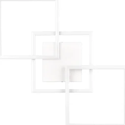 Plafoniera LED Trail 3800 lm bianco neutro 74x7x35 cm bianco opaco