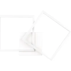 Plafoniera LED Trail 2500 lm bianco neutro 60x7x35 cm bianco opaco
