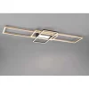 Plafoniera LED Trio Irvine 7100 lm bianco neutro 105x42x6 cm ottone