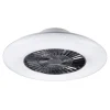 Plafoniera LED Visby con ventilatore 4400 lm CCT Ø 58 x 19 cm cromo