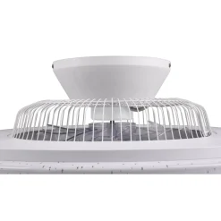 Plafoniera LED Visby con ventilatore 4400 lm CCT Ø 58 x 19 cm cromo