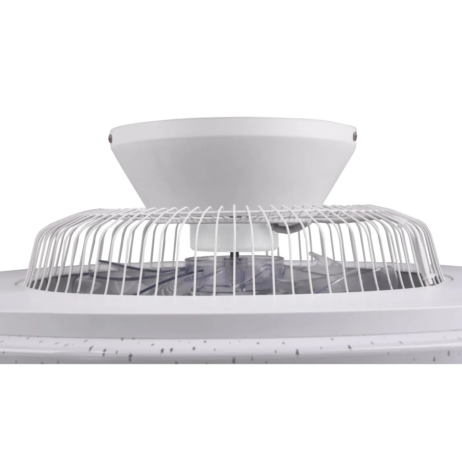 Plafoniera LED Visby con ventilatore 4400 lm CCT Ø 58 x 19 cm cromo