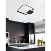 Plafoniera quadra LED in metallo Tara 32 W 3000-6000 K bianco e nero