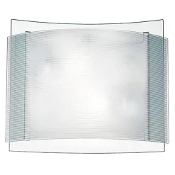 Plafoniera Righe 28x35x17 cm bianco