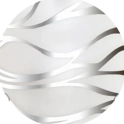 Plafoniera Sonny 2 luci 40x7 cm cromo
