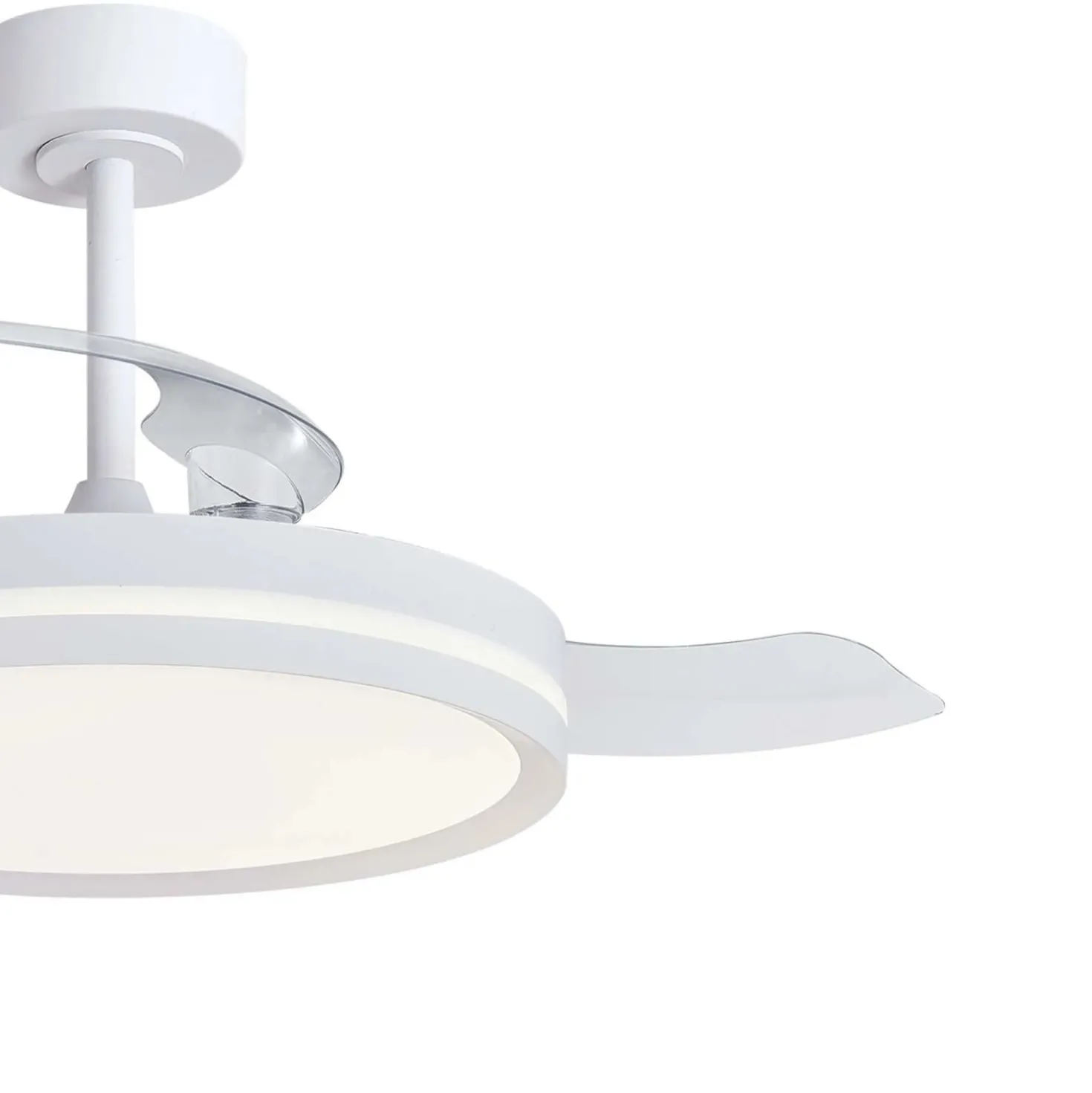 Plafoniera ventilatore LED Luna 5710 lm 3000-5000 K Ø106x 32,5x45 cm