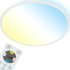PlafonieraLED Brilo Slim bianco 1x LED 22 W incl. retroilluminazione