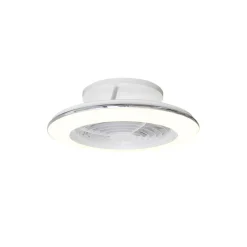 Planofiera LED 70W con ventilatore 30W Alisio Mini 16,5x52,5 cm bianco
