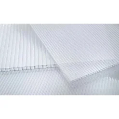 Policarbonato alveolare trasparente 98x200 cm sp 8 mm