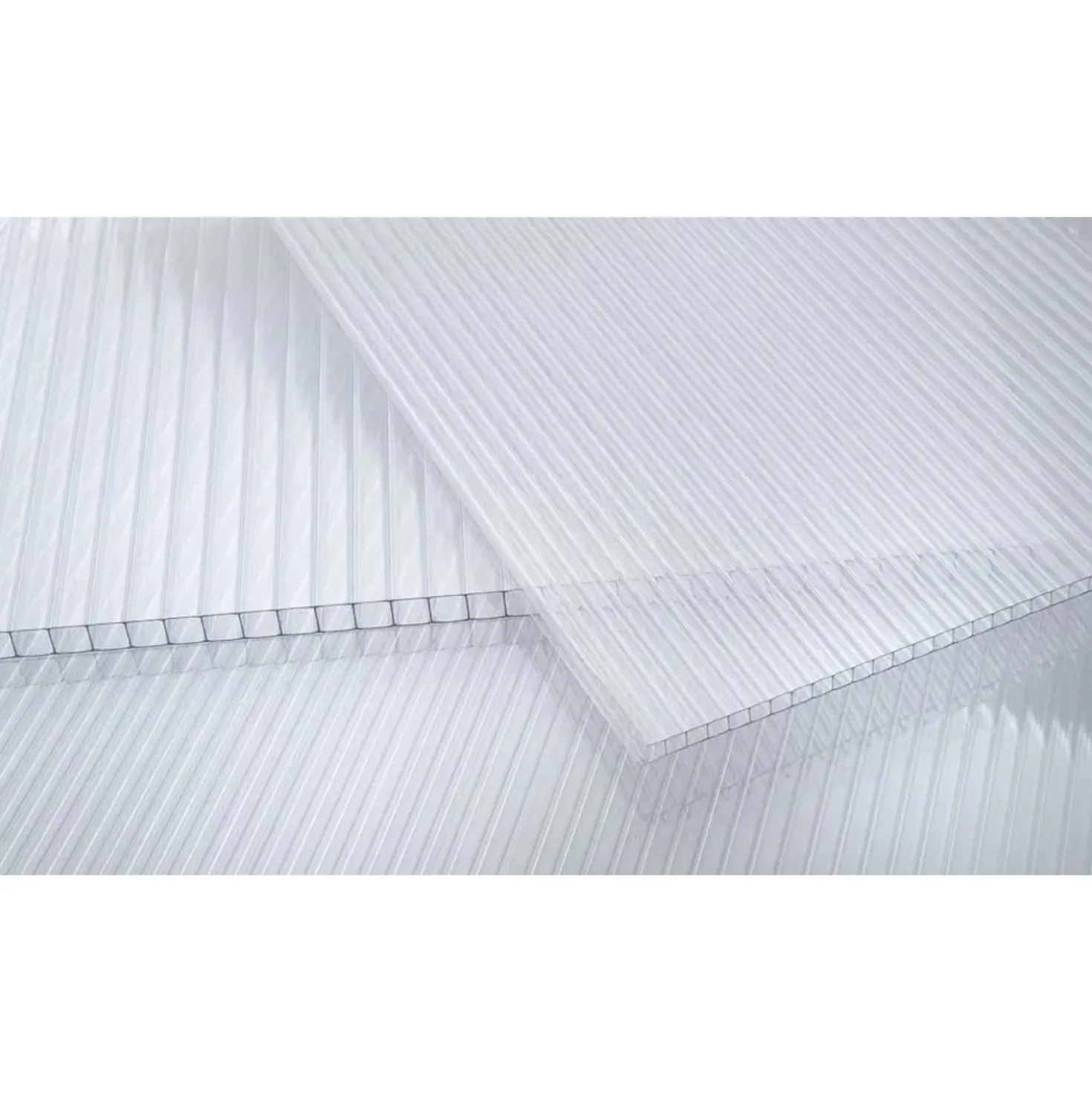 Policarbonato alveolare trasparente 98x200 cm sp 8 mm