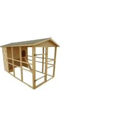 Pollaio a pannelli extra-large con rampa 160x324 cm