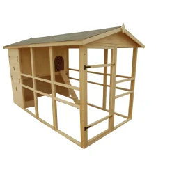 Pollaio a pannelli extra-large con rampa 160x324 cm