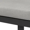Poltrona da esterno Lipson ad angolo in alluminio grigio 70x70x78 cm