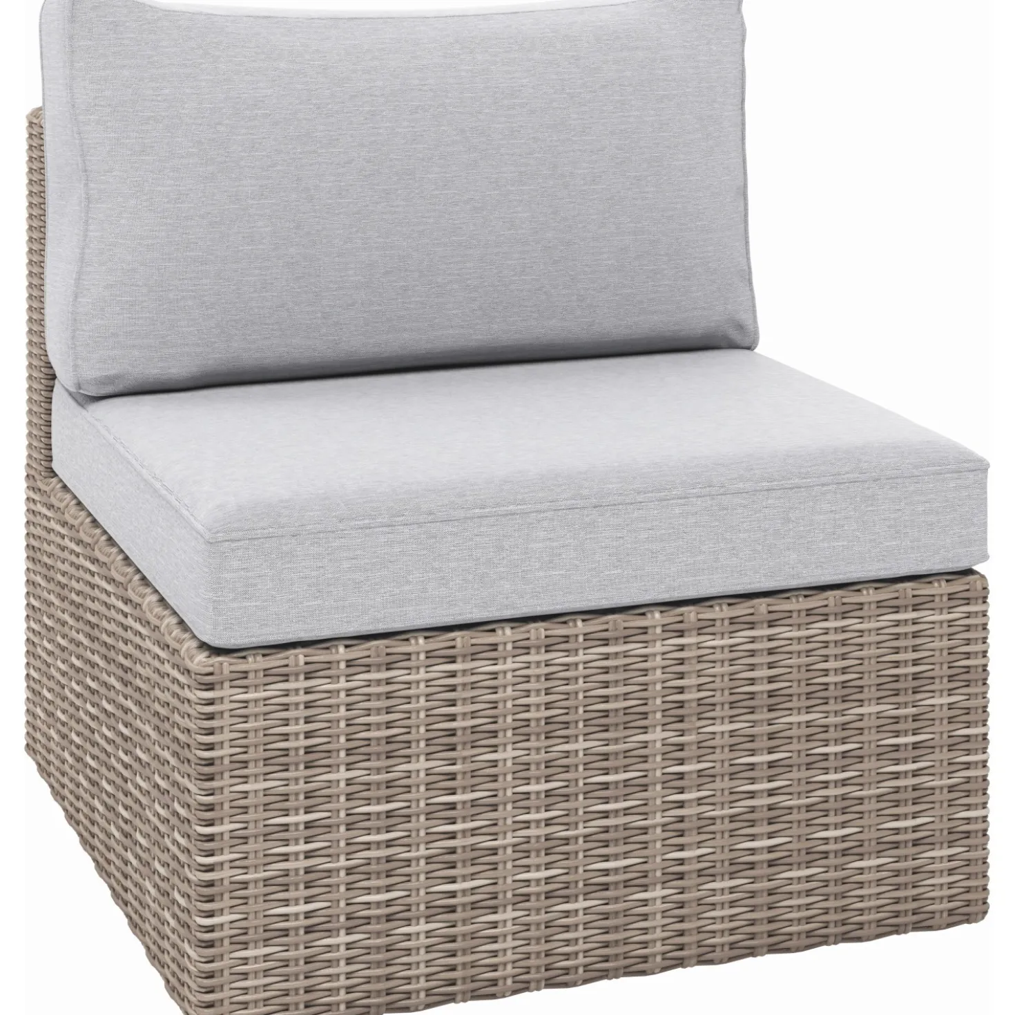 Poltrona da esterno Olea in polyrattan sabbia 65x71x64 cm